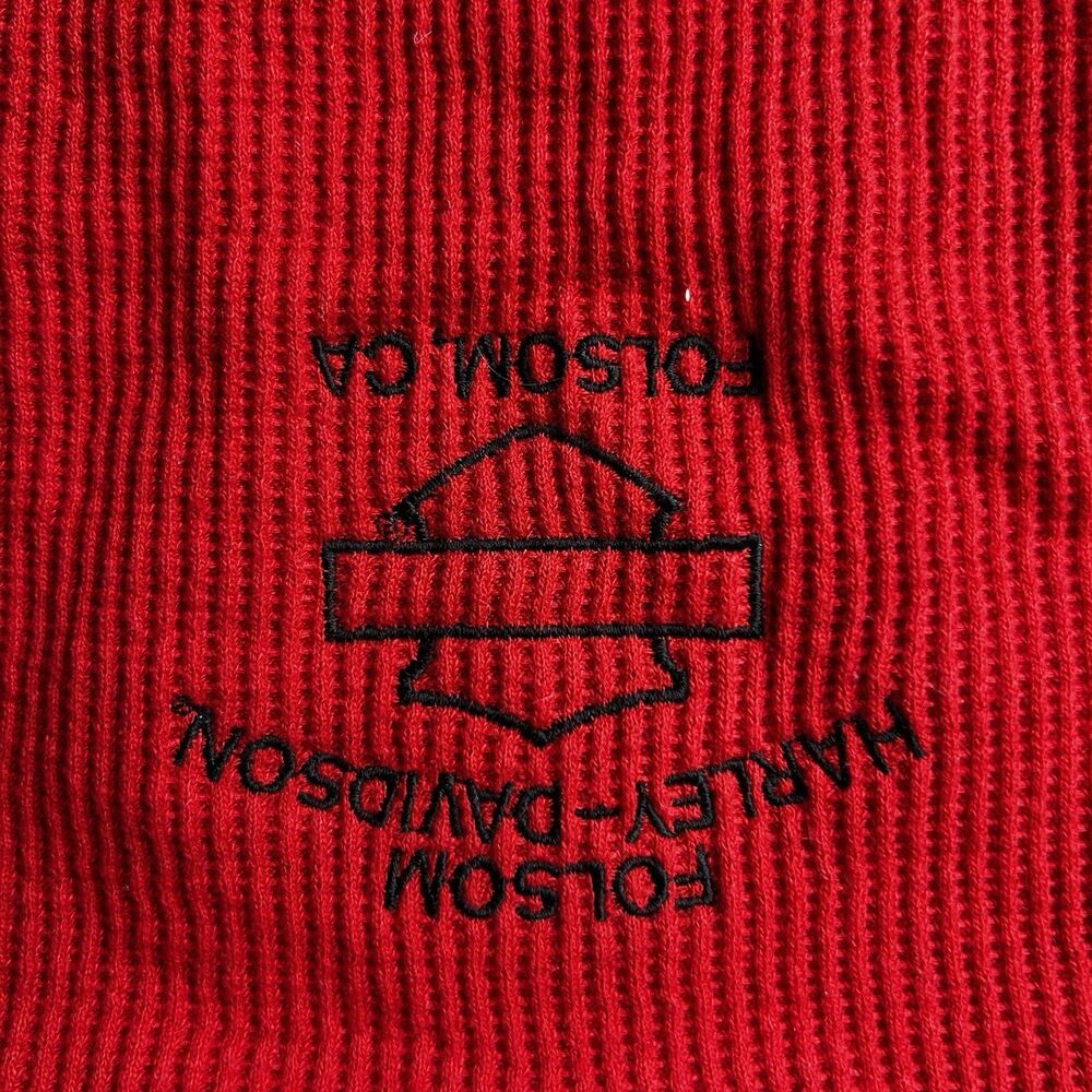 Harley Davidson  Long Sleeved Thermal Womens Sz X Large Red - Picture 8 of 8